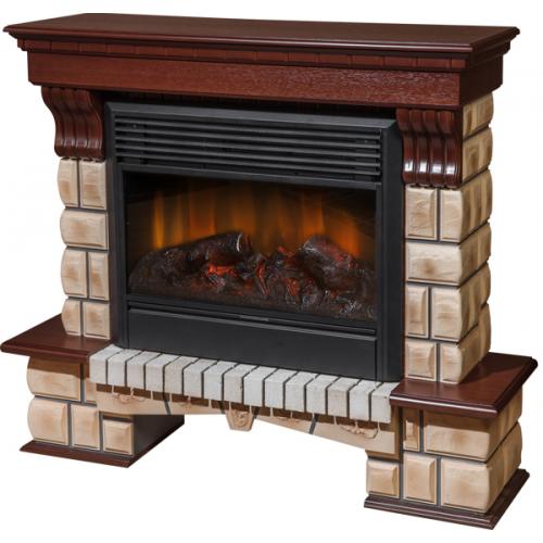 Каминокомплект Меркурий Stone OJ (средний дуб)+Jupiter Black Каминокомплект Меркурий Stone OJ (средний дуб)+Jupiter Black в Нальчике