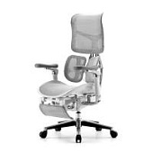 Ортопедическое кресло Falto Scala с подножкой серое Ортопедическое кресло Falto Scala с подножкой серое