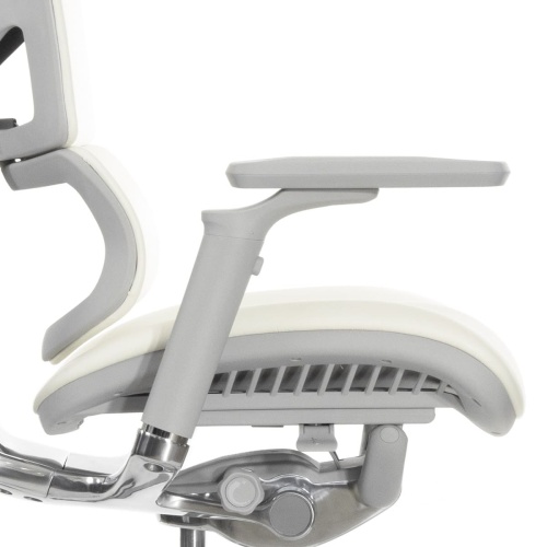 Ортопедическое кресло Falto Leather Premium Белое